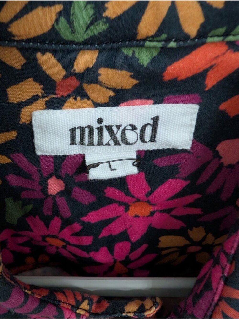 Mixed By Nasrin Hazy Daisy Classic Jumpsuit Full Zip Size L Maximalists - Picture 6 of 9